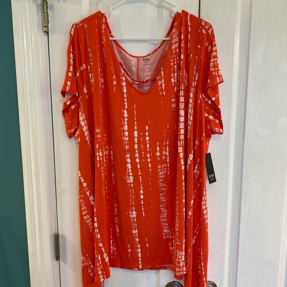 A.n.a. Coral Shark Bite Tunic 3x